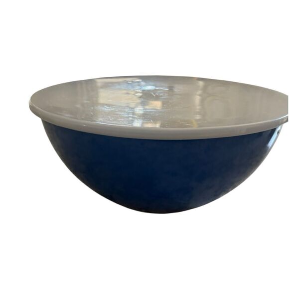4 Martha Stewart Collection Melamine Nesting Bowl Set Mixing Bowls & Lids Blue - Picture 4 of 4